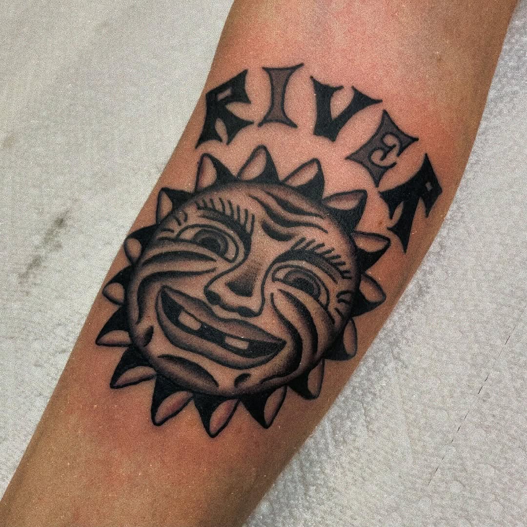 Tattoo by @samsonairlines — american_traditional, lettering_script