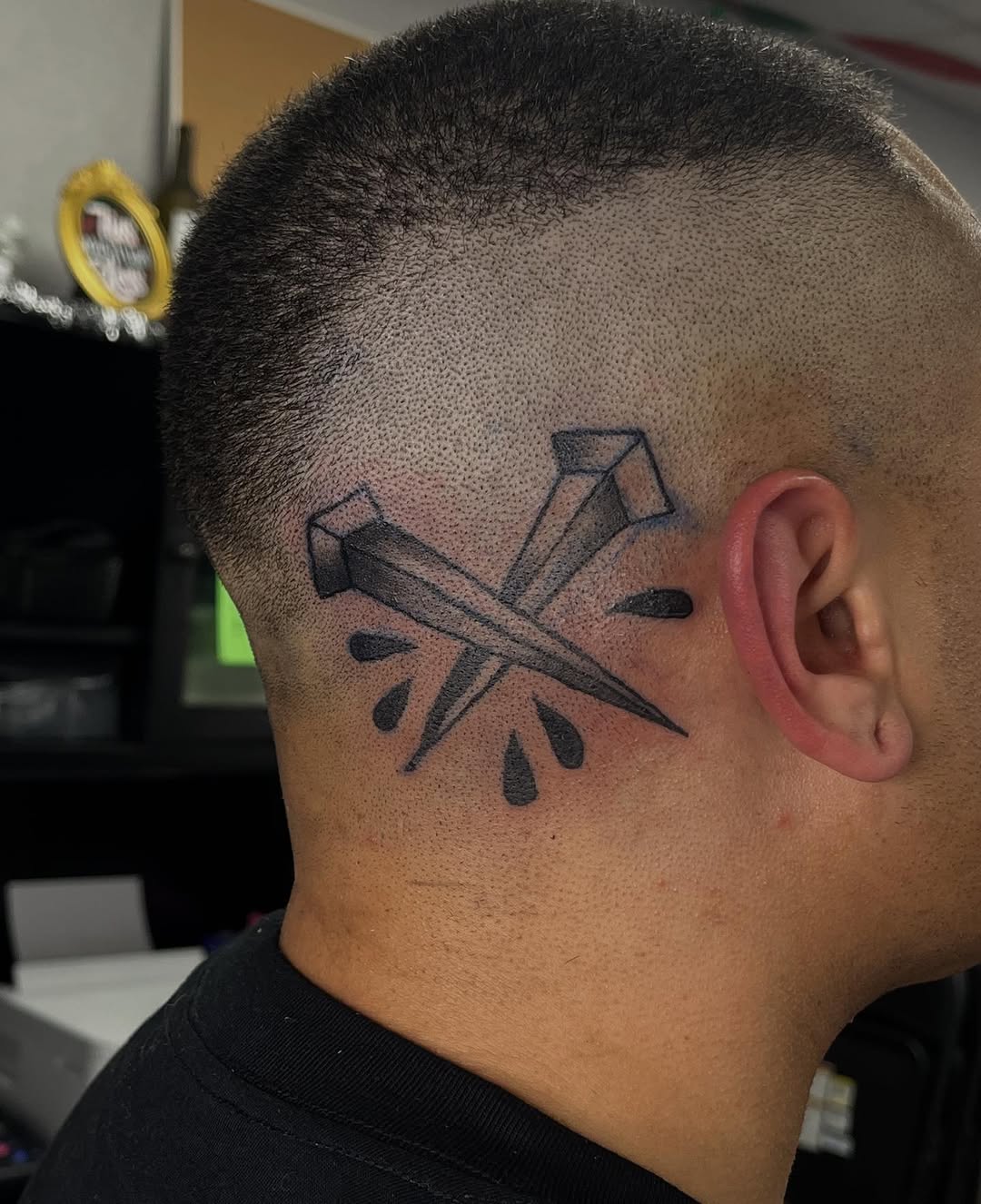 Tattoo by @adderallines — blackwork