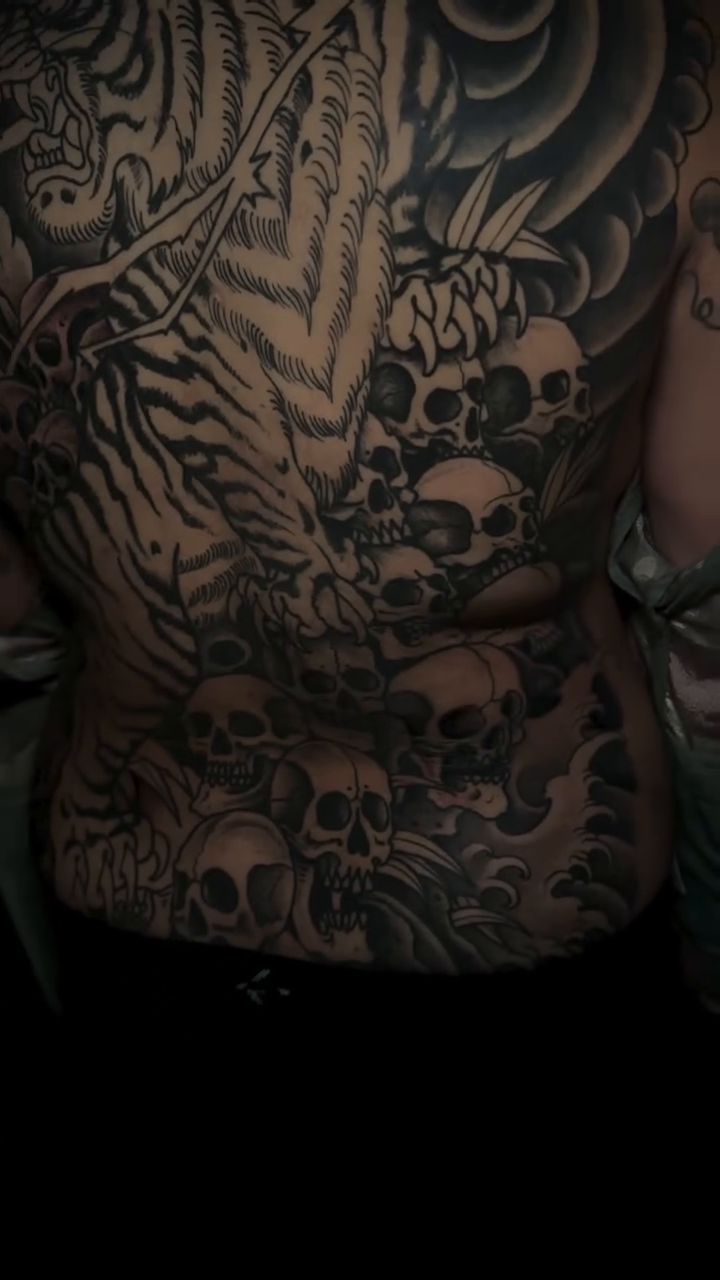 Tattoo by @nickcarusotattoo — japanese_irezumi, black_and_grey