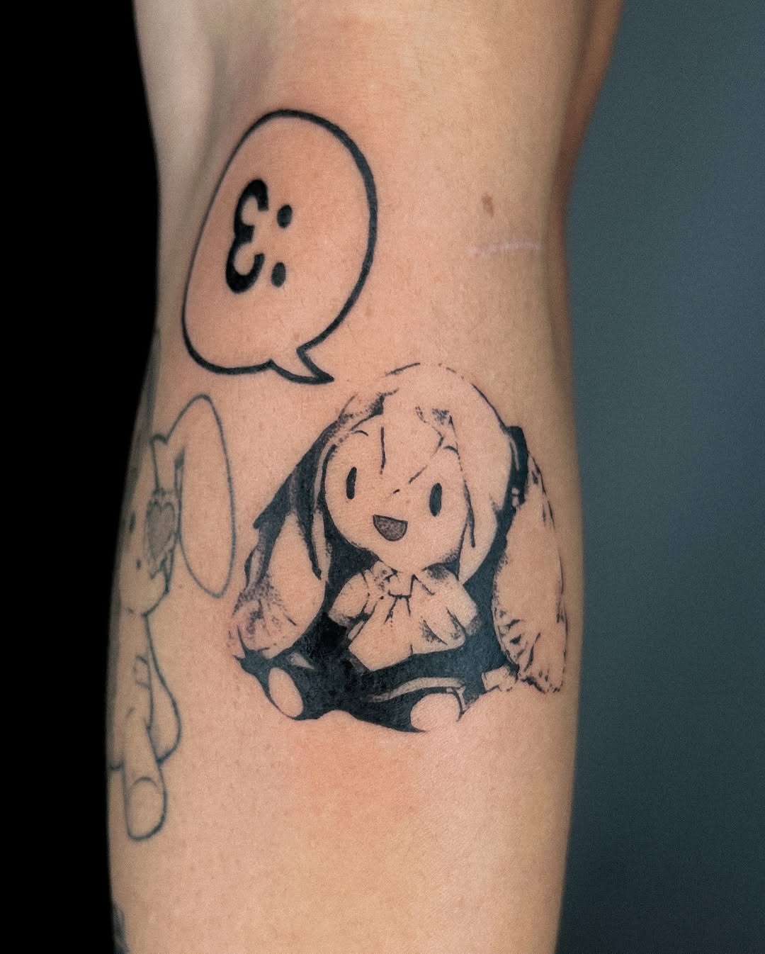 Tattoo by @tofuubrat — illustrative, black_and_grey