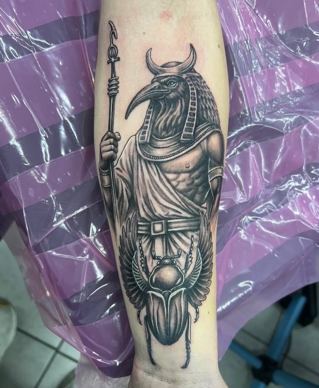 Tattoo by @crawfordtats — black_and_grey, realism