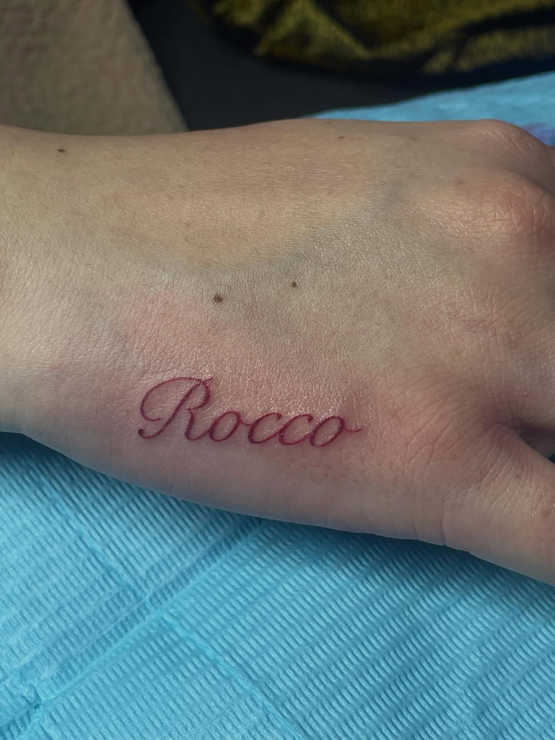 Tattoo by @hunchos_dab_of_ink โ lettering_script, fine_line