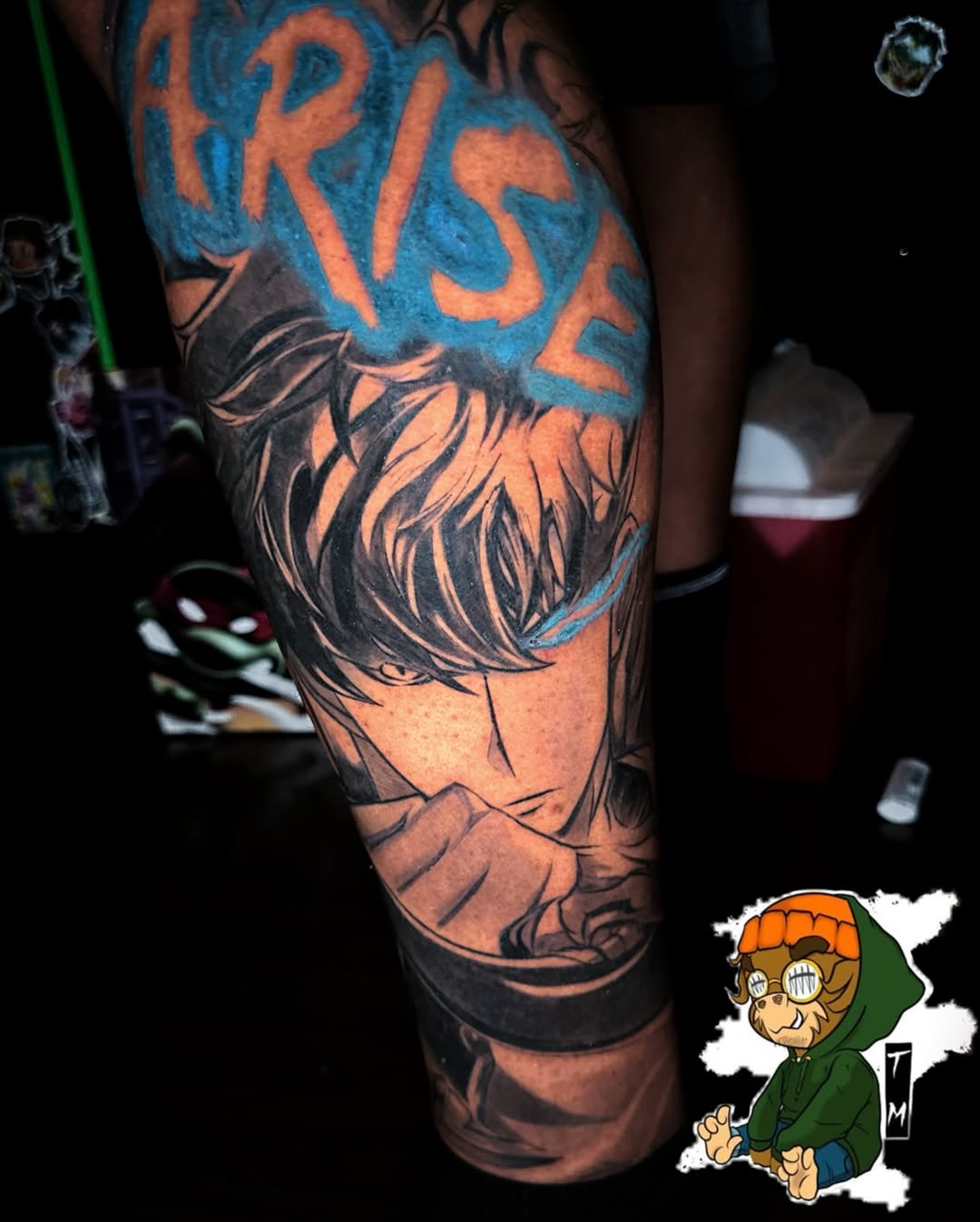 Tattoo by @tattedmonkey_tattoos — illustrative, anime