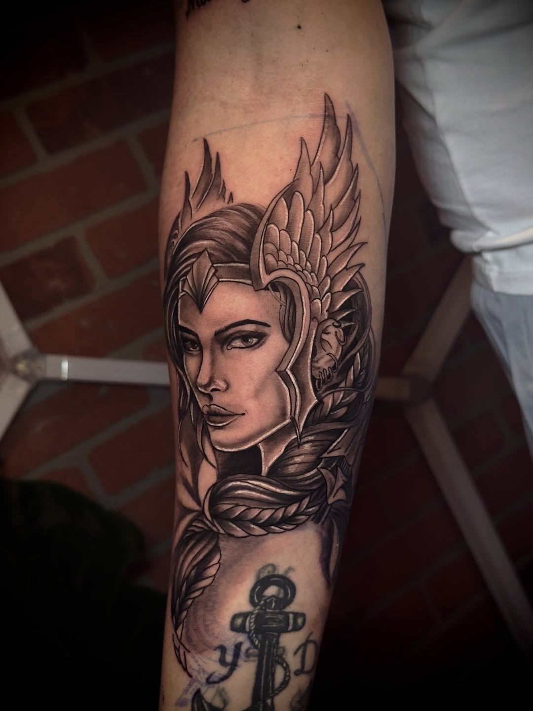 Tattoo by @elcalvo_tatto9 — realism, black_and_grey