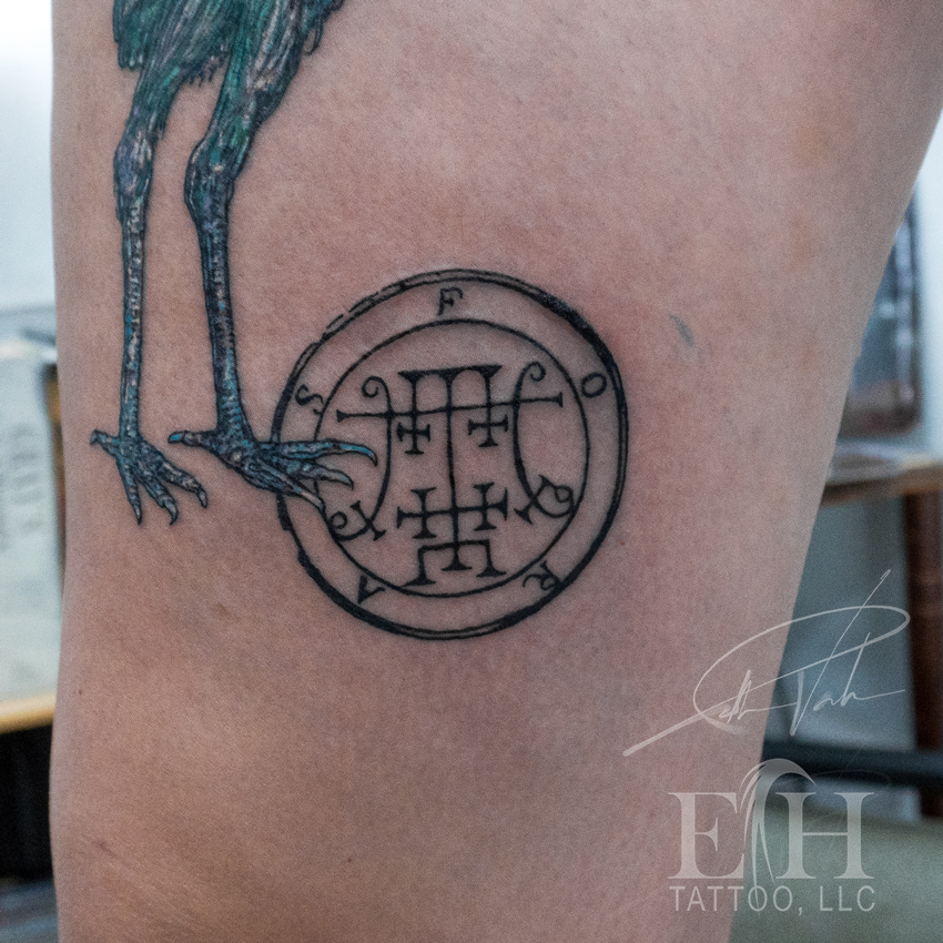 Tattoo by @donaldvoelker — blackwork, illustrative