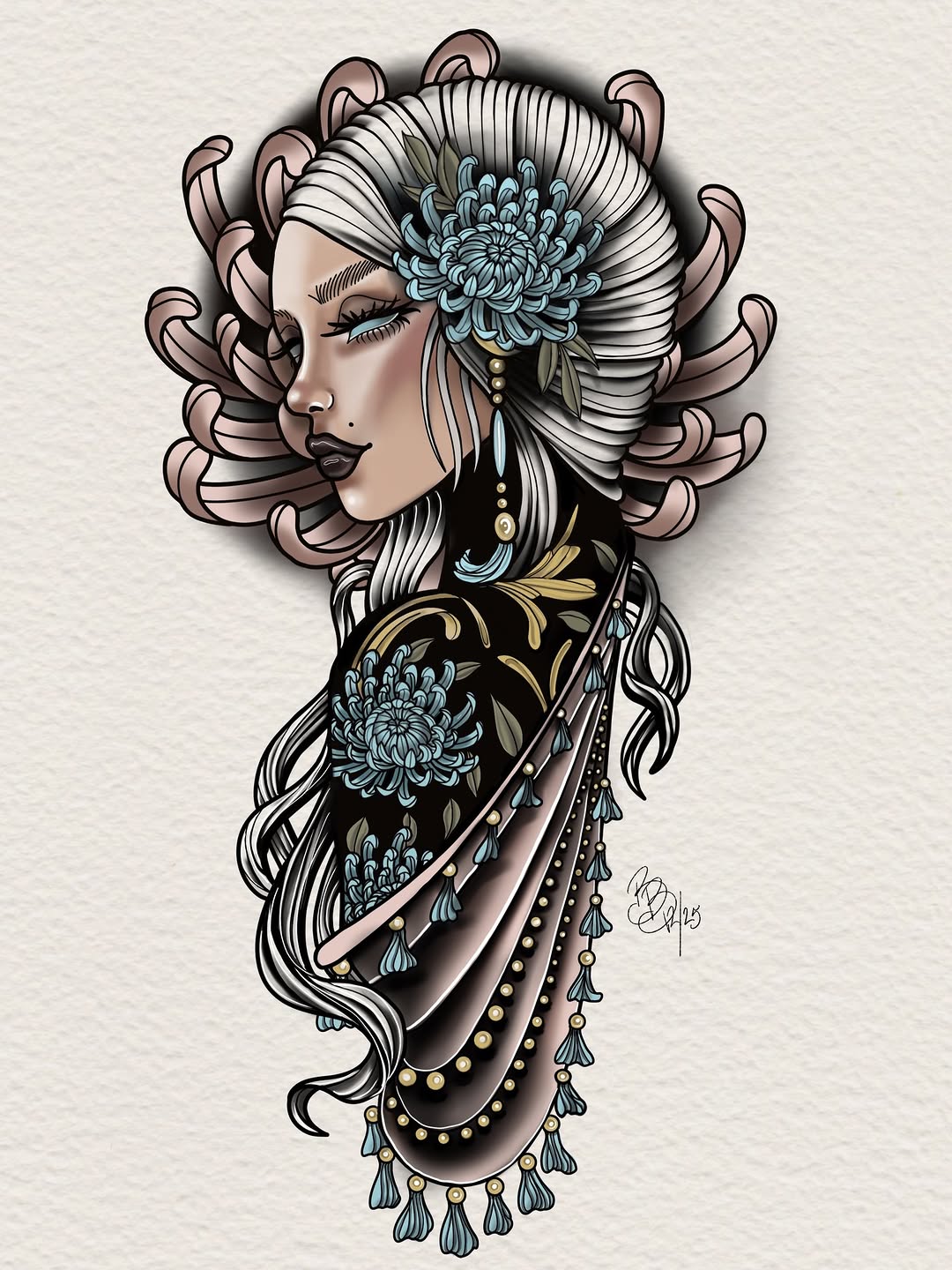 Tattoo by @brittanytattoome — neo_traditional, japanese_irezumi