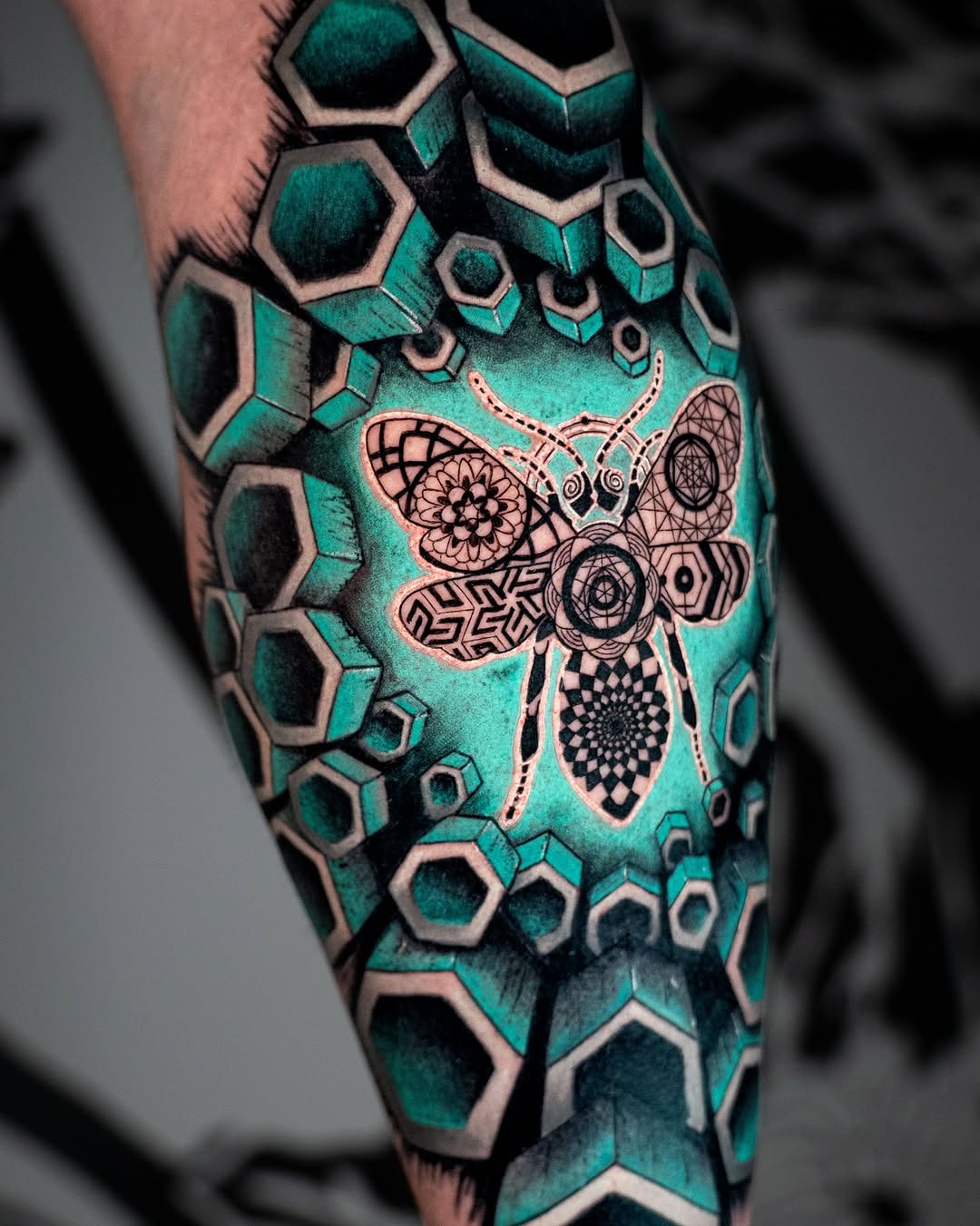 Tattoo by @bl.ink_tattooer — geometric, blackwork
