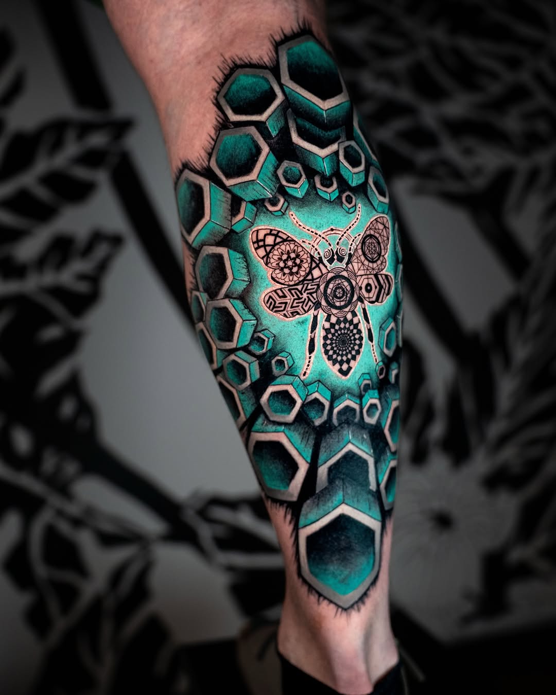 Tattoo by @bl.ink_tattooer — geometric, blackwork