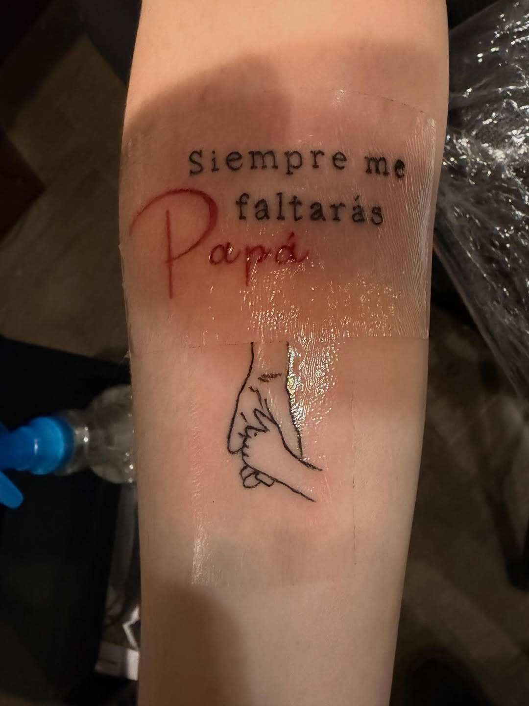 Tattoo by @tattooqueen90 — lettering_script, fine_line