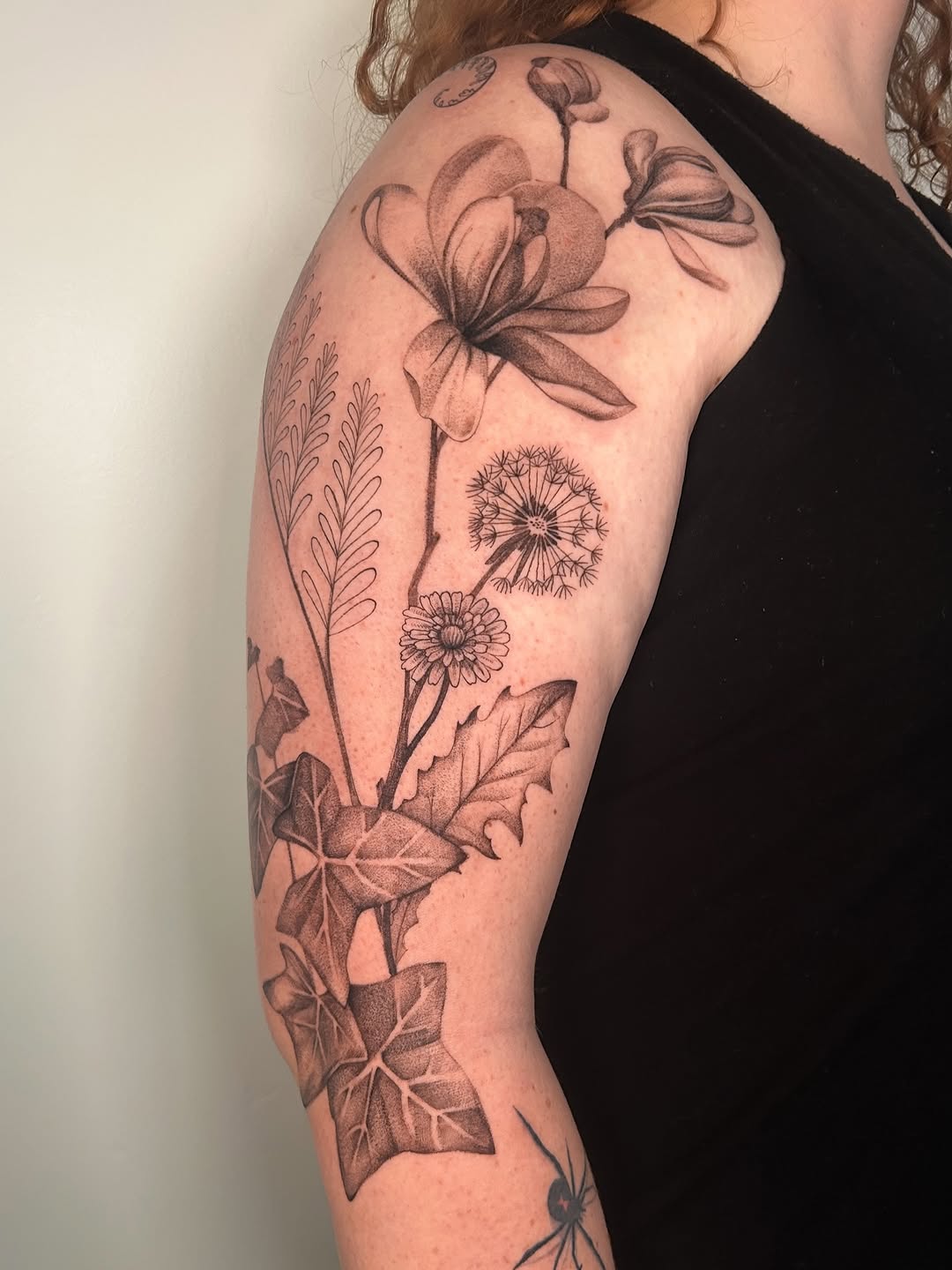 Tattoo by @morganbirch.tattoo — illustrative, black_and_grey