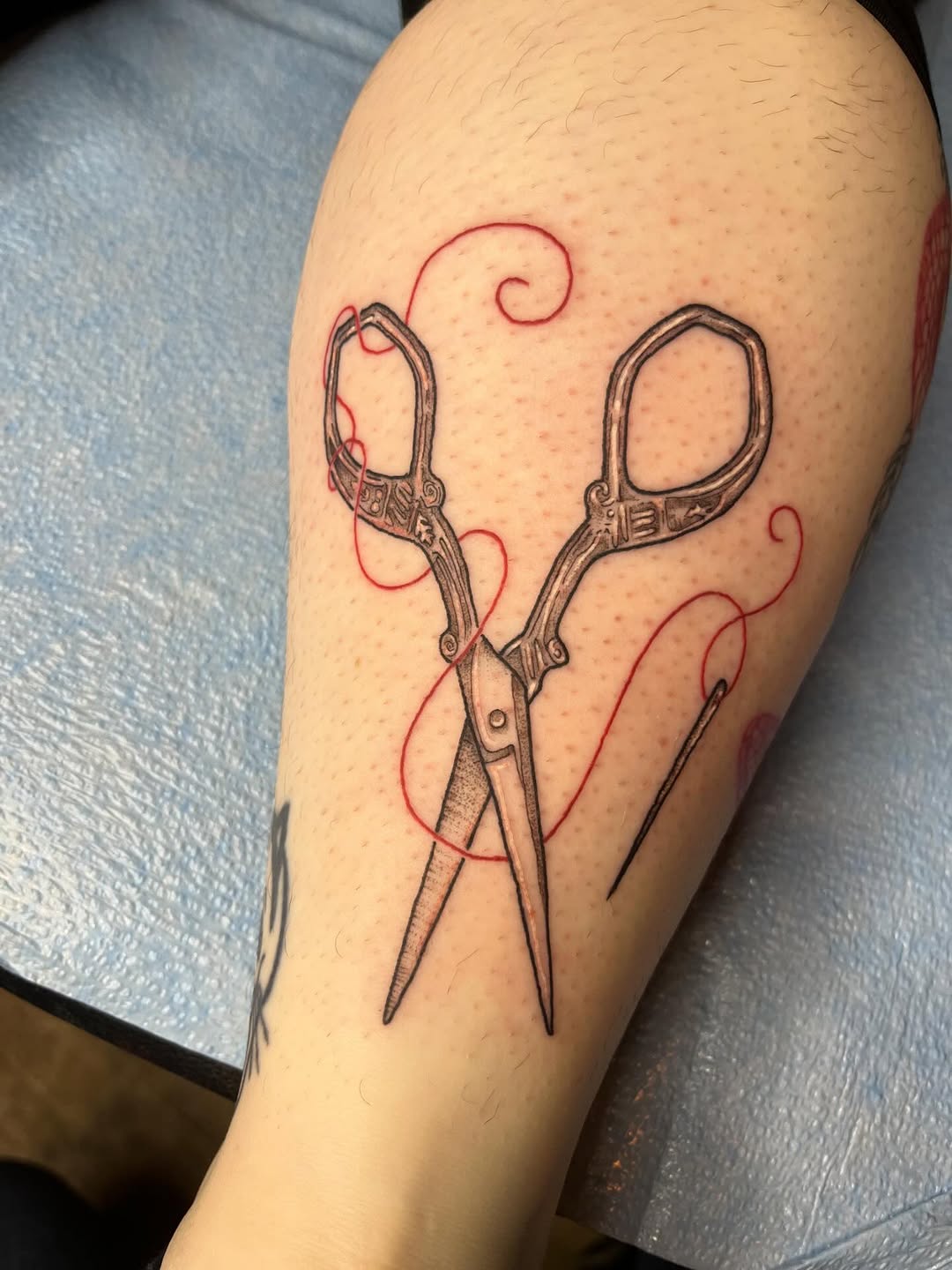 Tattoo by @tattoos.by.olivia β fine_line, black_and_grey