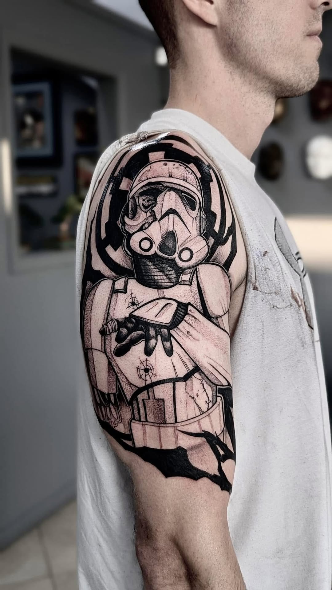 Tattoo by @bearclawtattoo — black_and_grey, realism