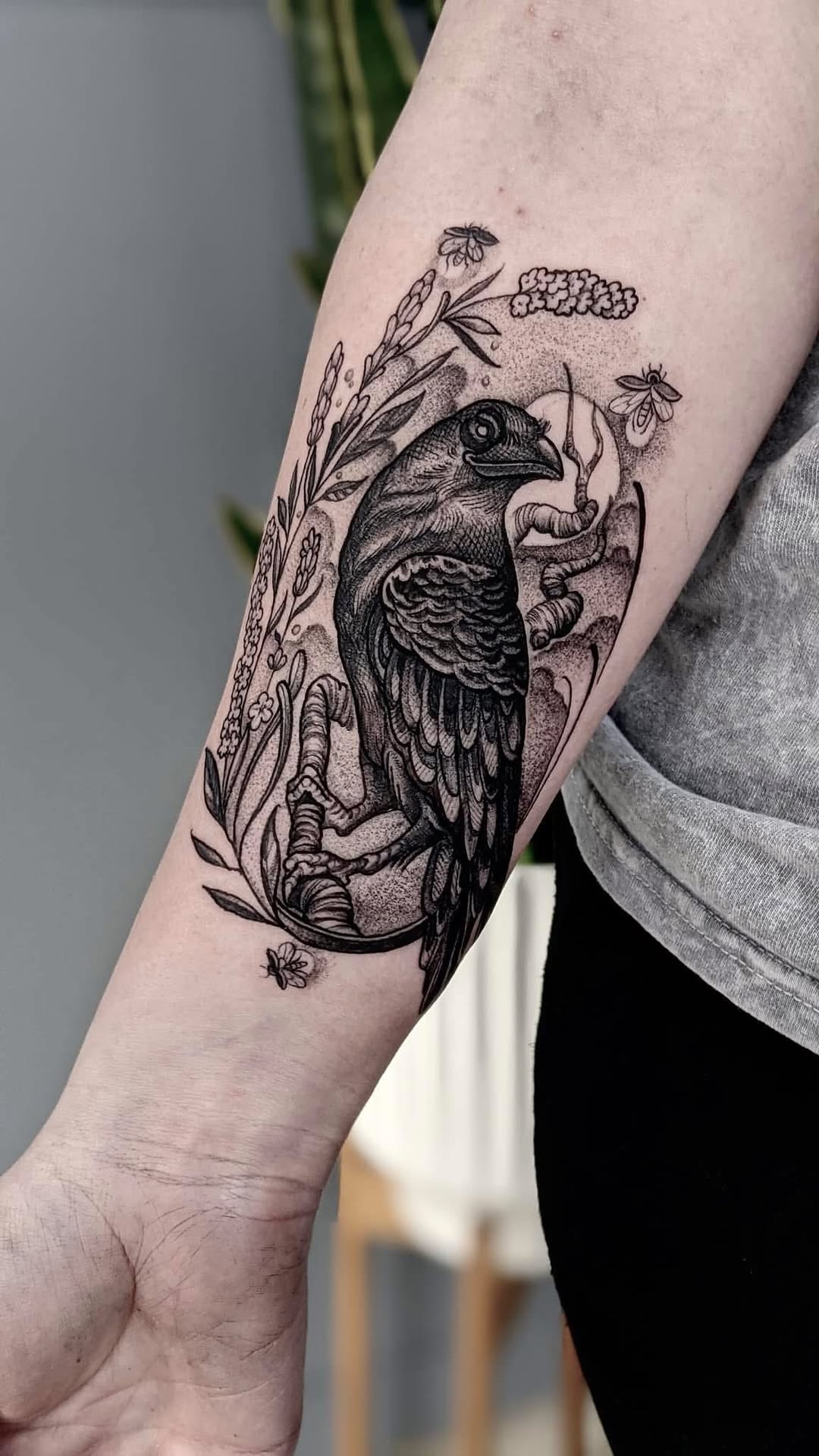 Tattoo by @bearclawtattoo — black_and_grey, illustrative