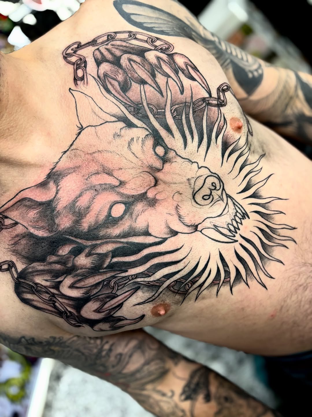 Tattoo by @chalmskinart — black_and_grey, realism