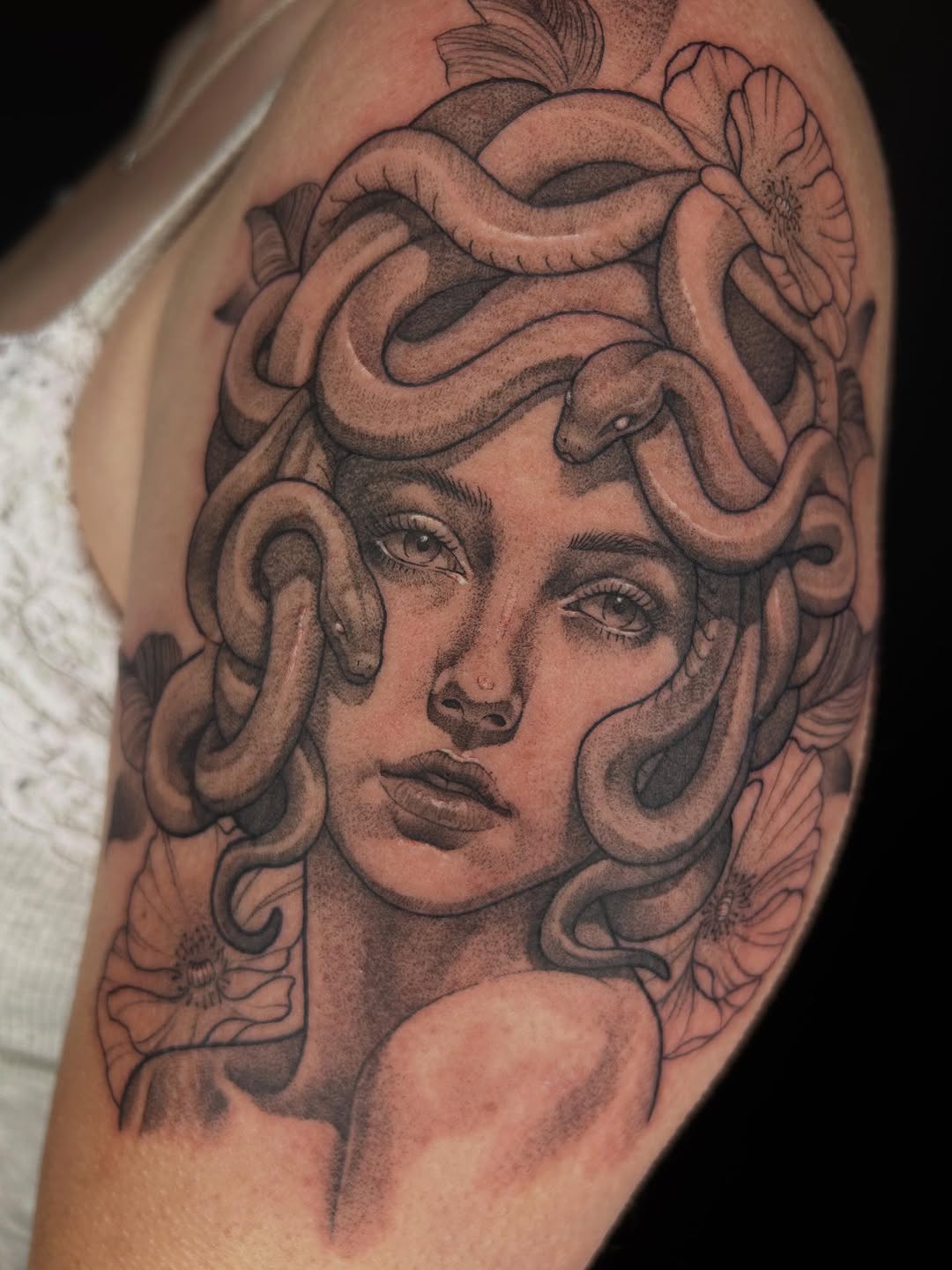 Tattoo by @frostyflakes.ink — realism, black_and_grey