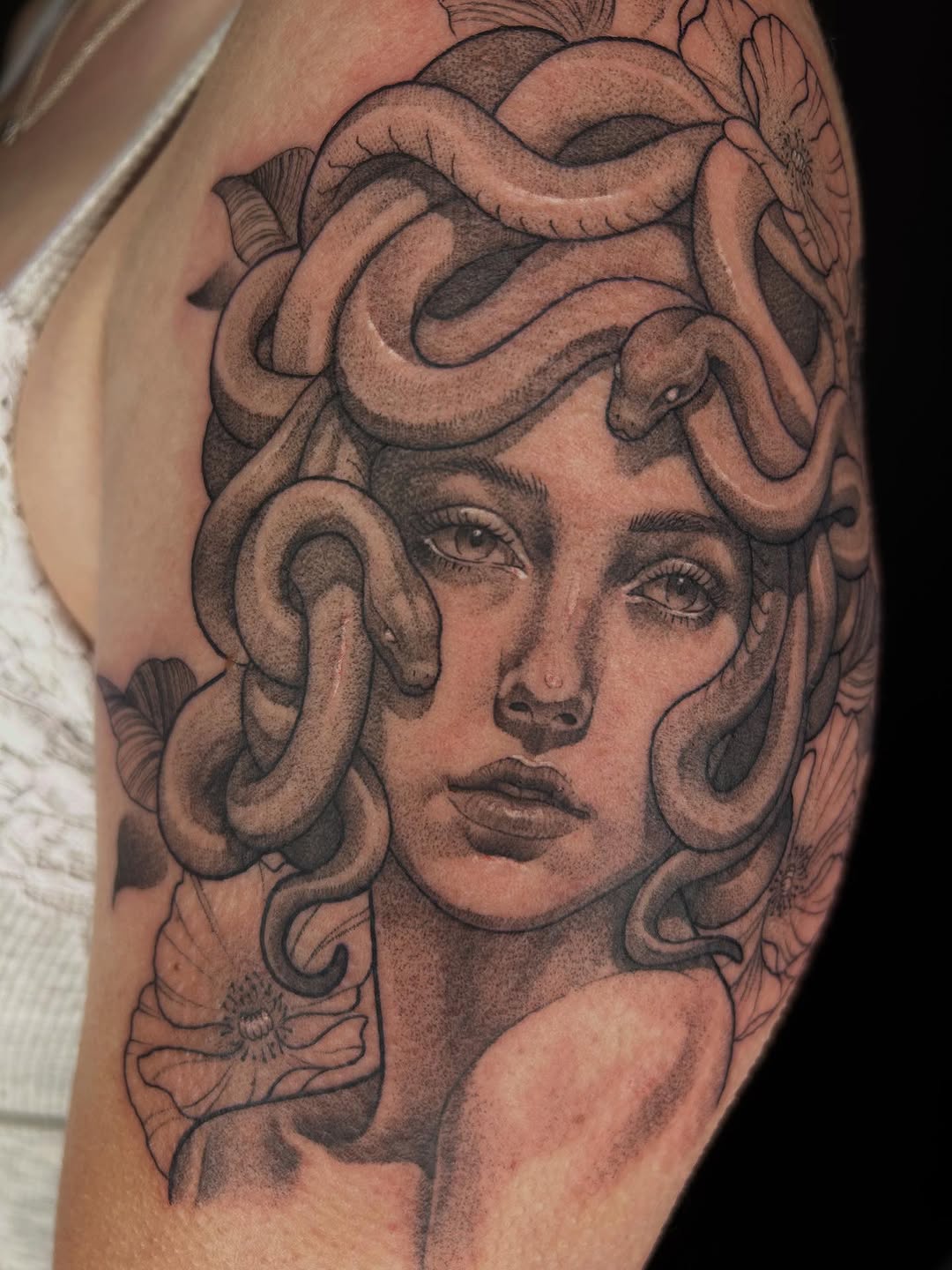 Tattoo by @frostyflakes.ink — realism, black_and_grey