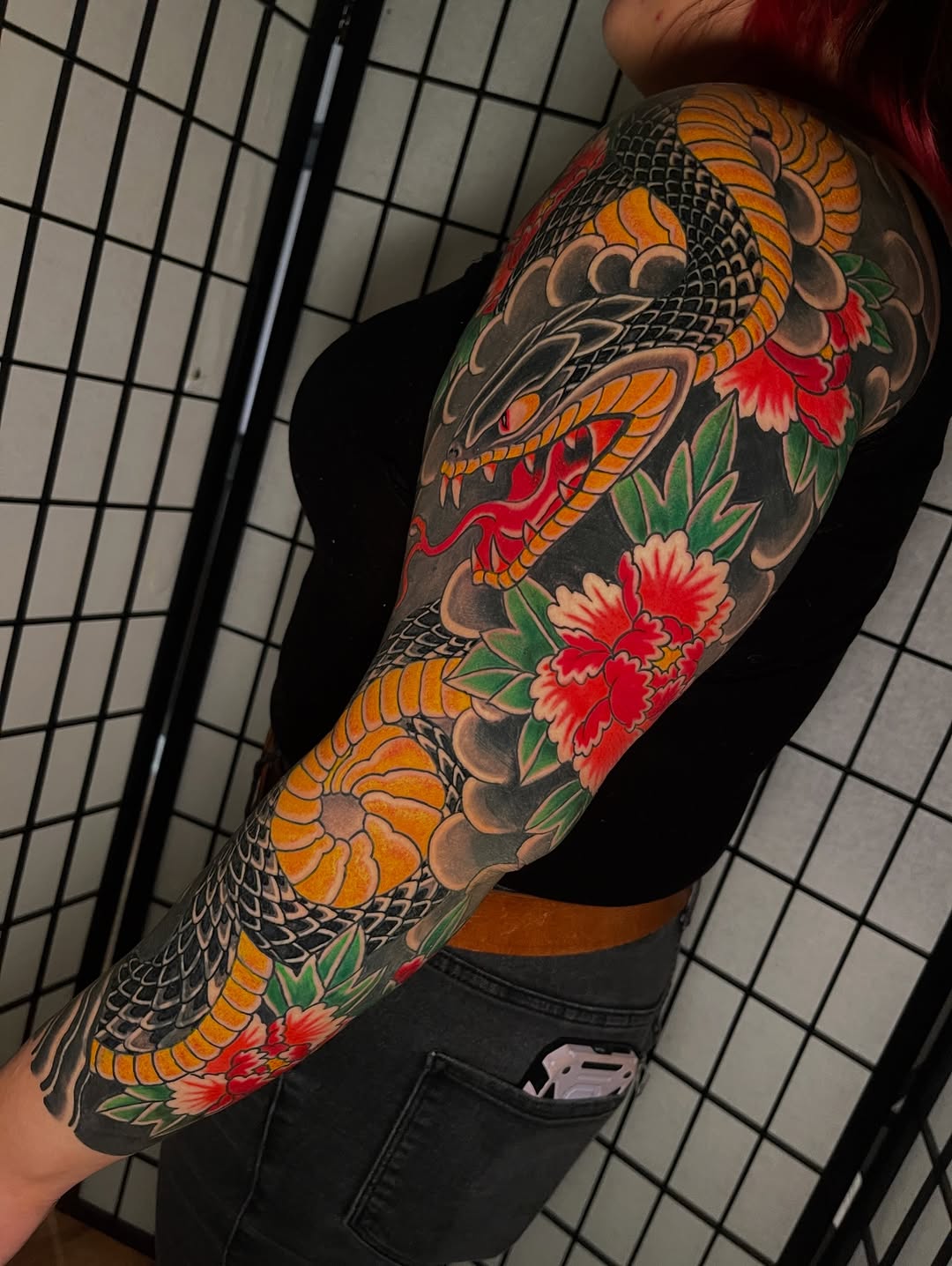 Tattoo by @jakeriveratattoo — japanese_irezumi, black_and_grey