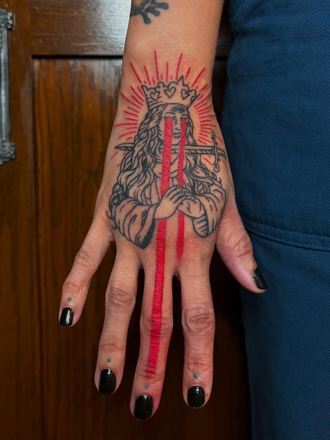 Tattoo by @kane_tattoos — blackwork