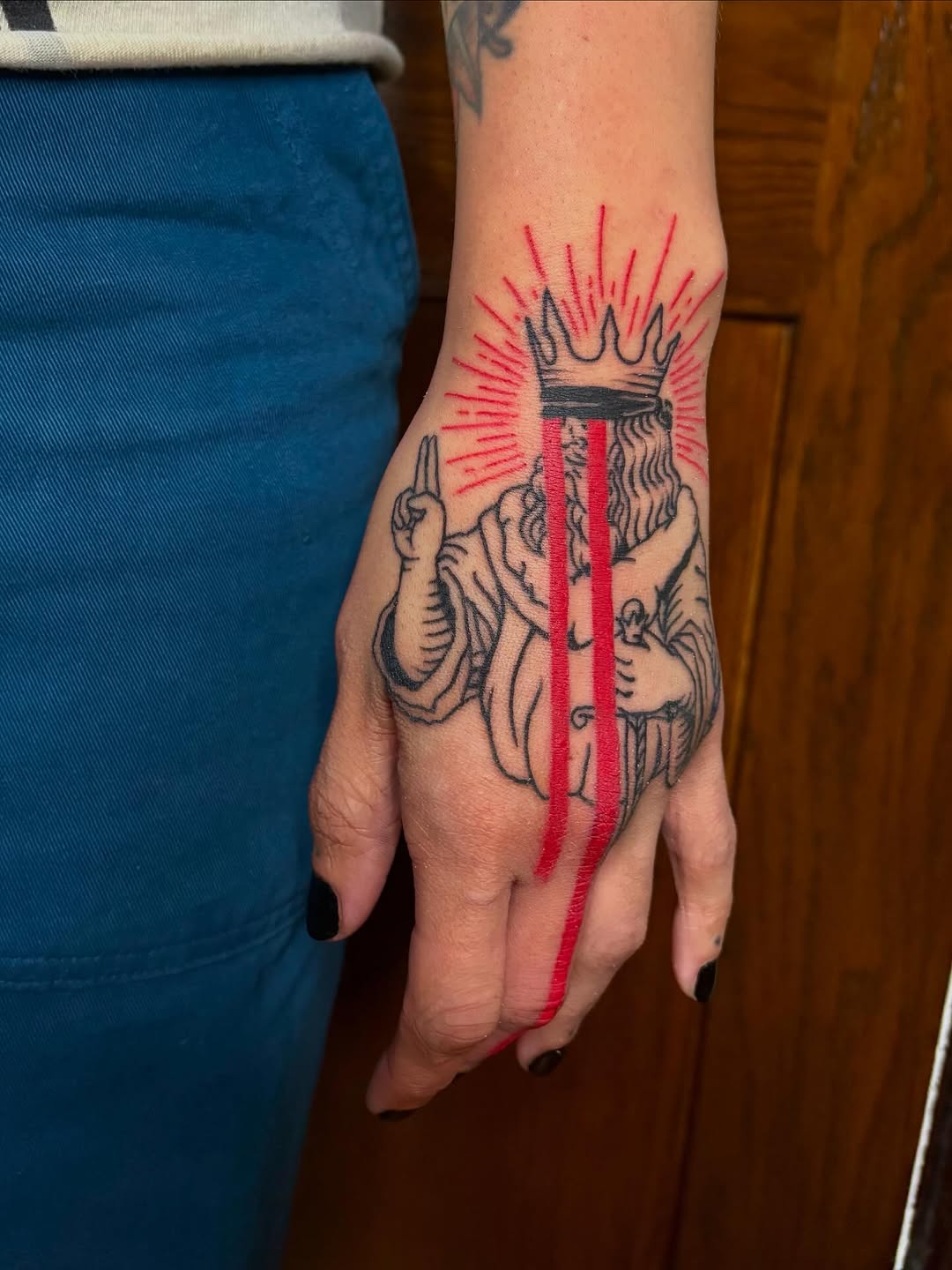 Tattoo by @kane_tattoos — blackwork