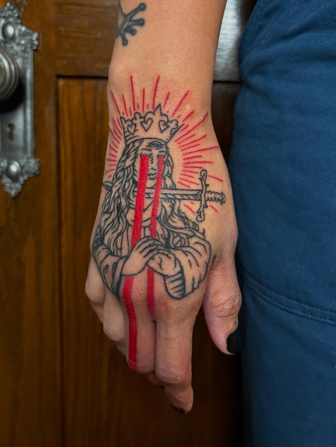 Tattoo by @kane_tattoos — blackwork