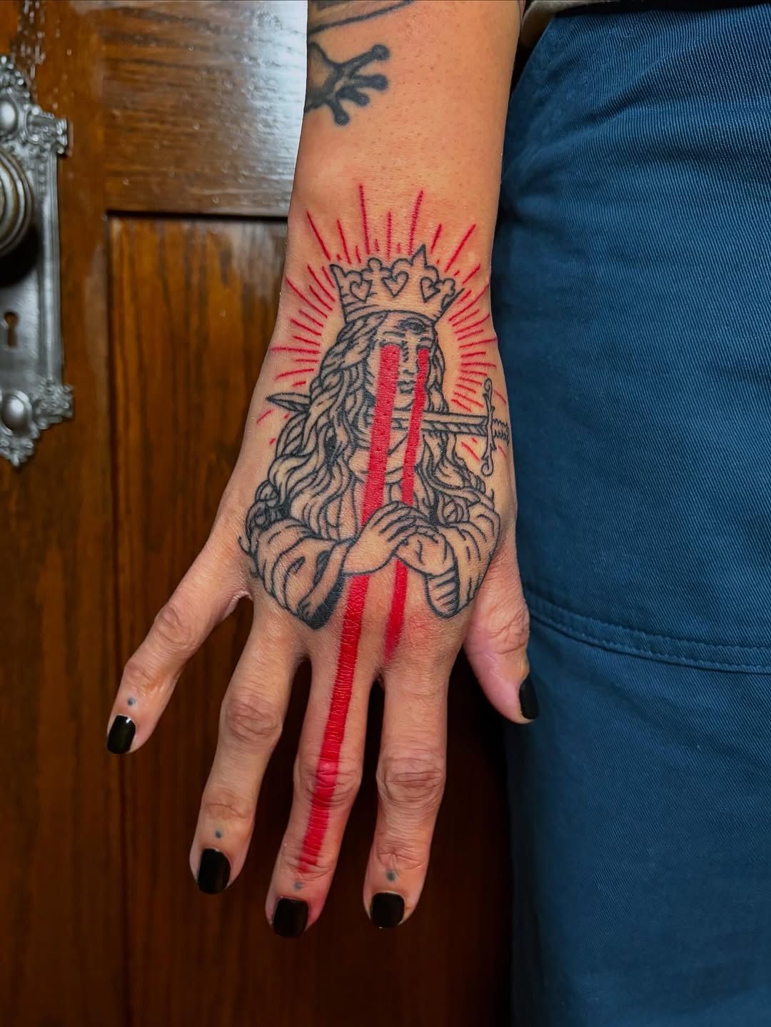 Tattoo by @kane_tattoos — blackwork