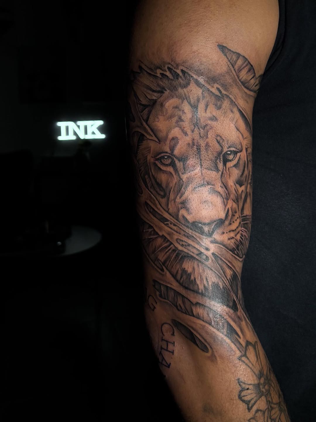 Tattoo by @shyluhv — realism, black_and_grey