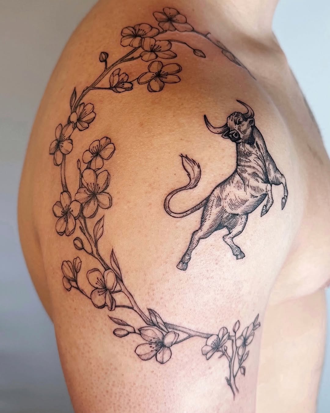 Tattoo by @fennec.fox.tats — illustrative, black_and_grey