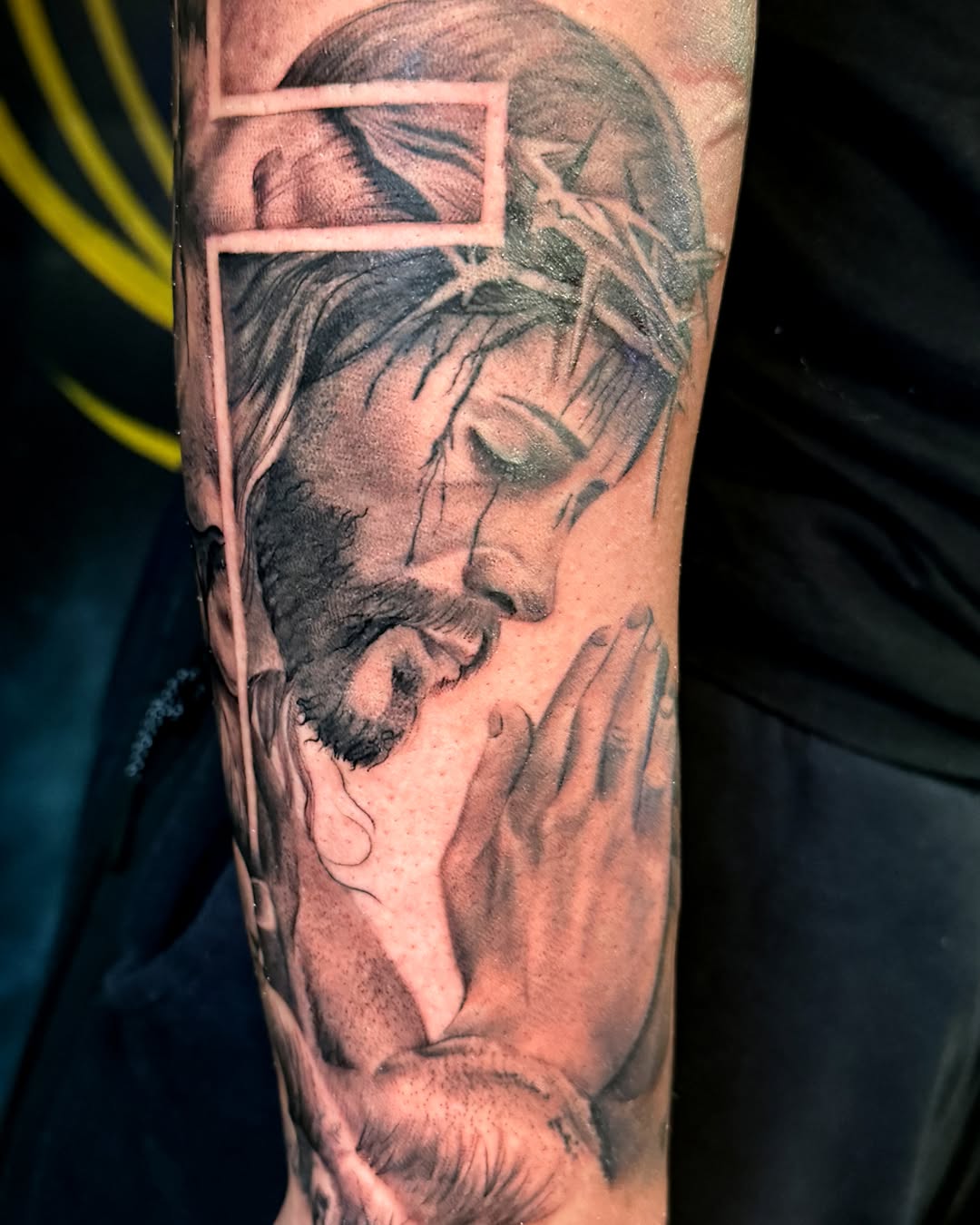 Tattoo by @brikrangeltattoo — realism, black_and_grey