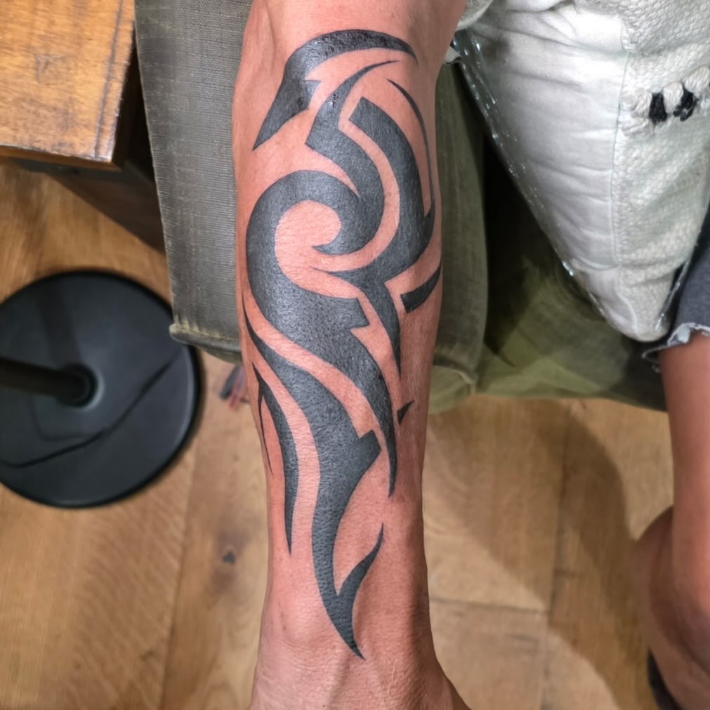 Tattoo by @zion_tattoos — tribal, blackwork