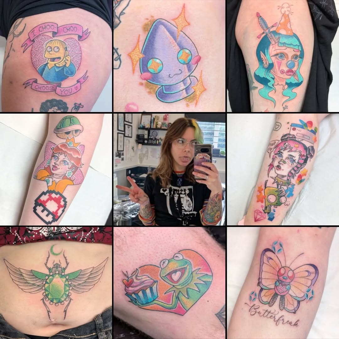 Tattoo by @unicornvomit.tattoo โ new_school, anime