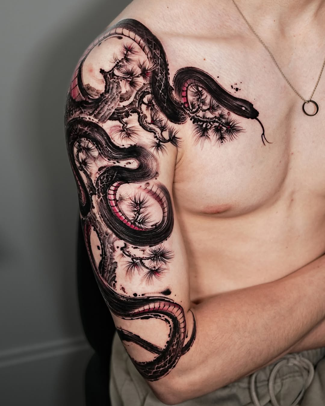 Tattoo by @jiya.brush — japanese_irezumi, blackwork