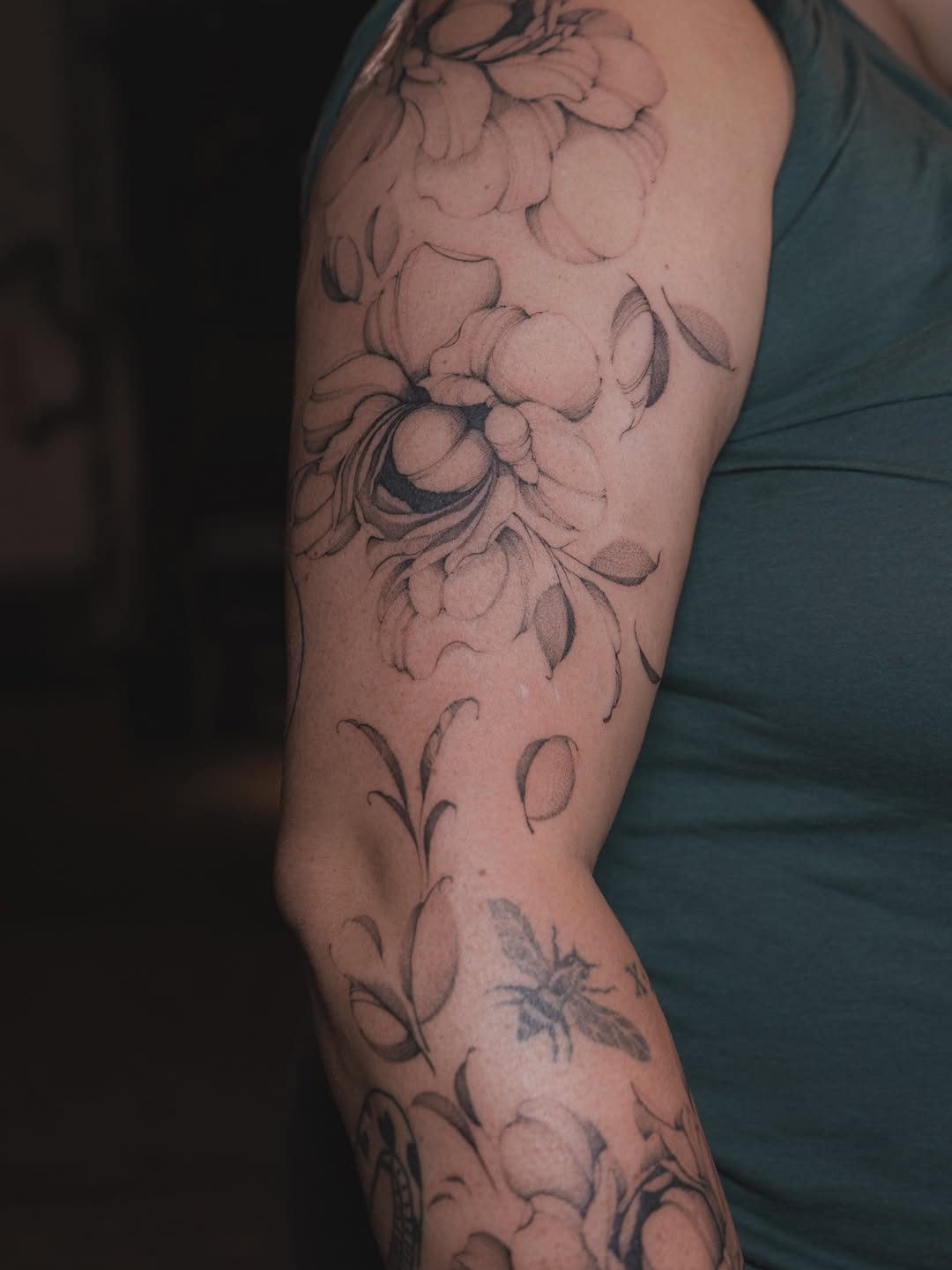 Tattoo by @badlildiva.tattoo — fine_line, black_and_grey