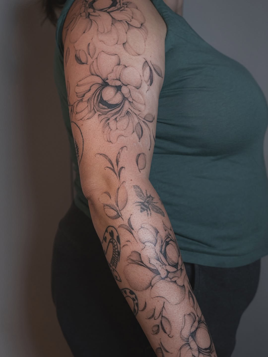 Tattoo by @badlildiva.tattoo — black_and_grey, realism