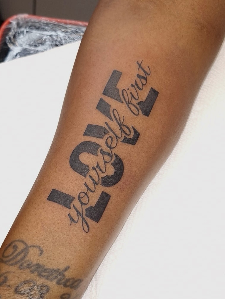 Tattoo by @inkdexcollective — lettering_script