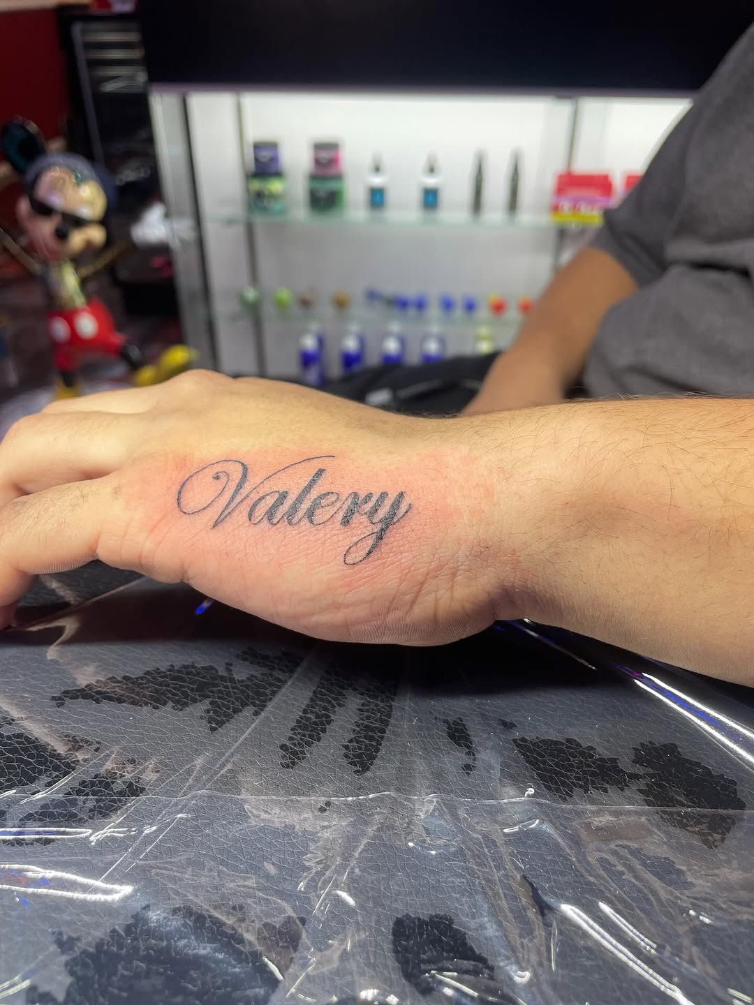 Tattoo by @hunchos_dab_of_ink โ lettering_script, fine_line