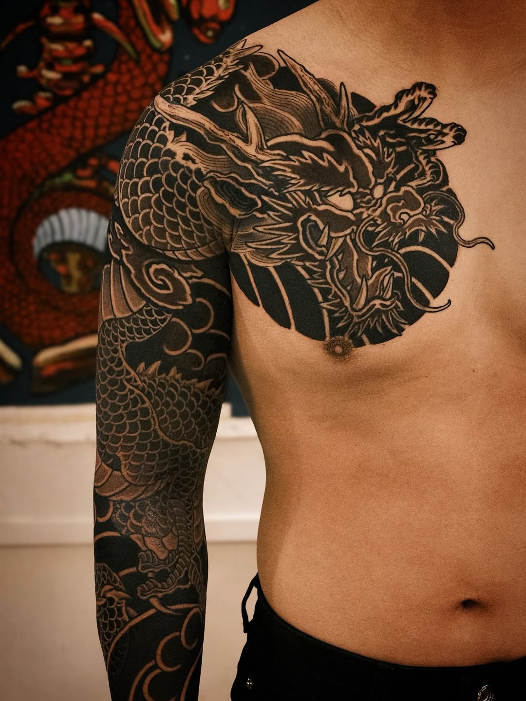 Tattoo by @kubotattoo — japanese_irezumi, blackwork