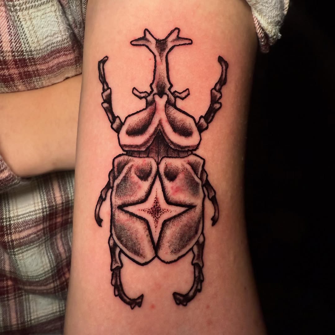Tattoo by @d3athlore — dotwork, black_and_grey