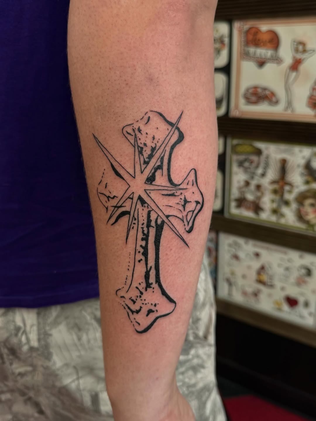 Tattoo by @drellatattoos — blackwork, illustrative