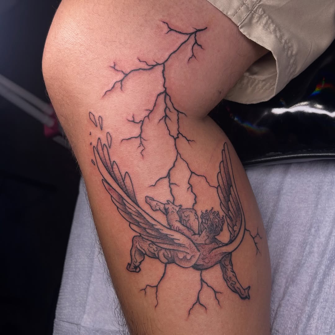Tattoo by @rubyparkertattoos — black_and_grey, realism