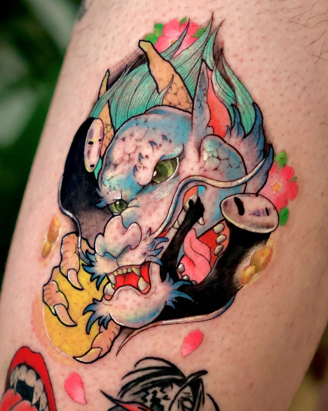 Tattoo by @rihantattoo — new_school, anime