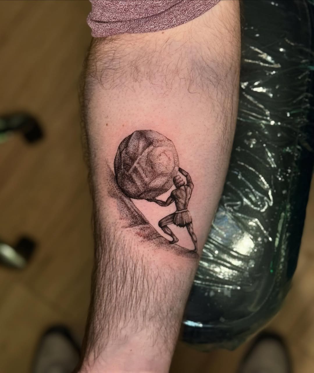 Tattoo by @khangtart — black_and_grey, illustrative