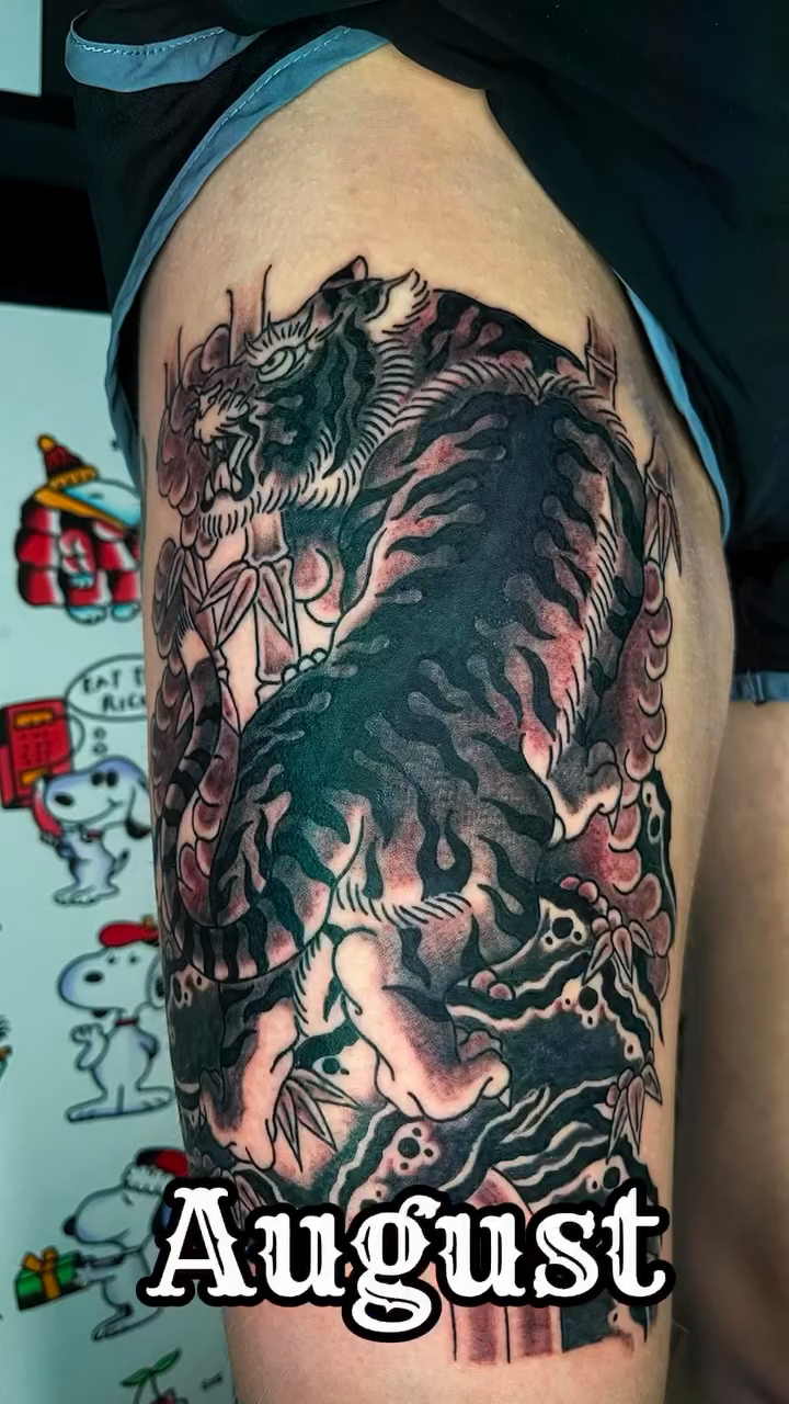 Tattoo by @beasttexas_studios — japanese_irezumi, black_and_grey