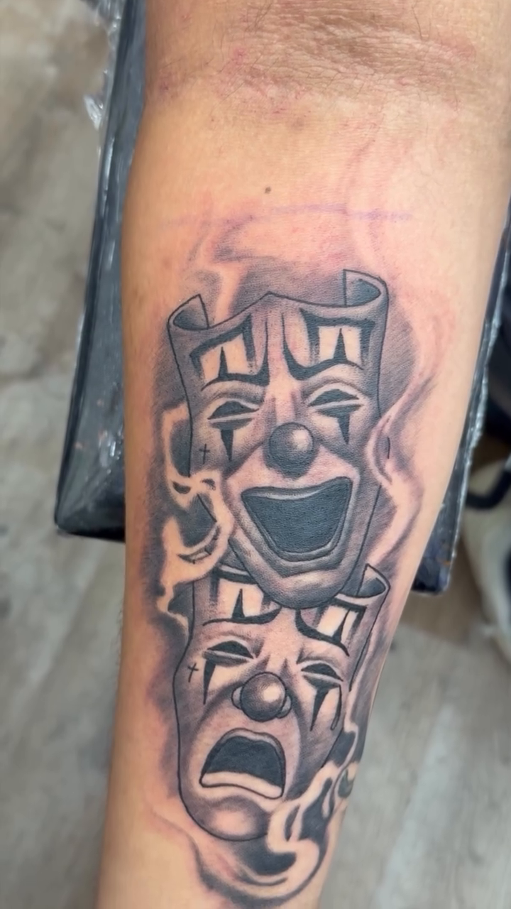 Tattoo by @thecatrinaink — chicano, black_and_grey