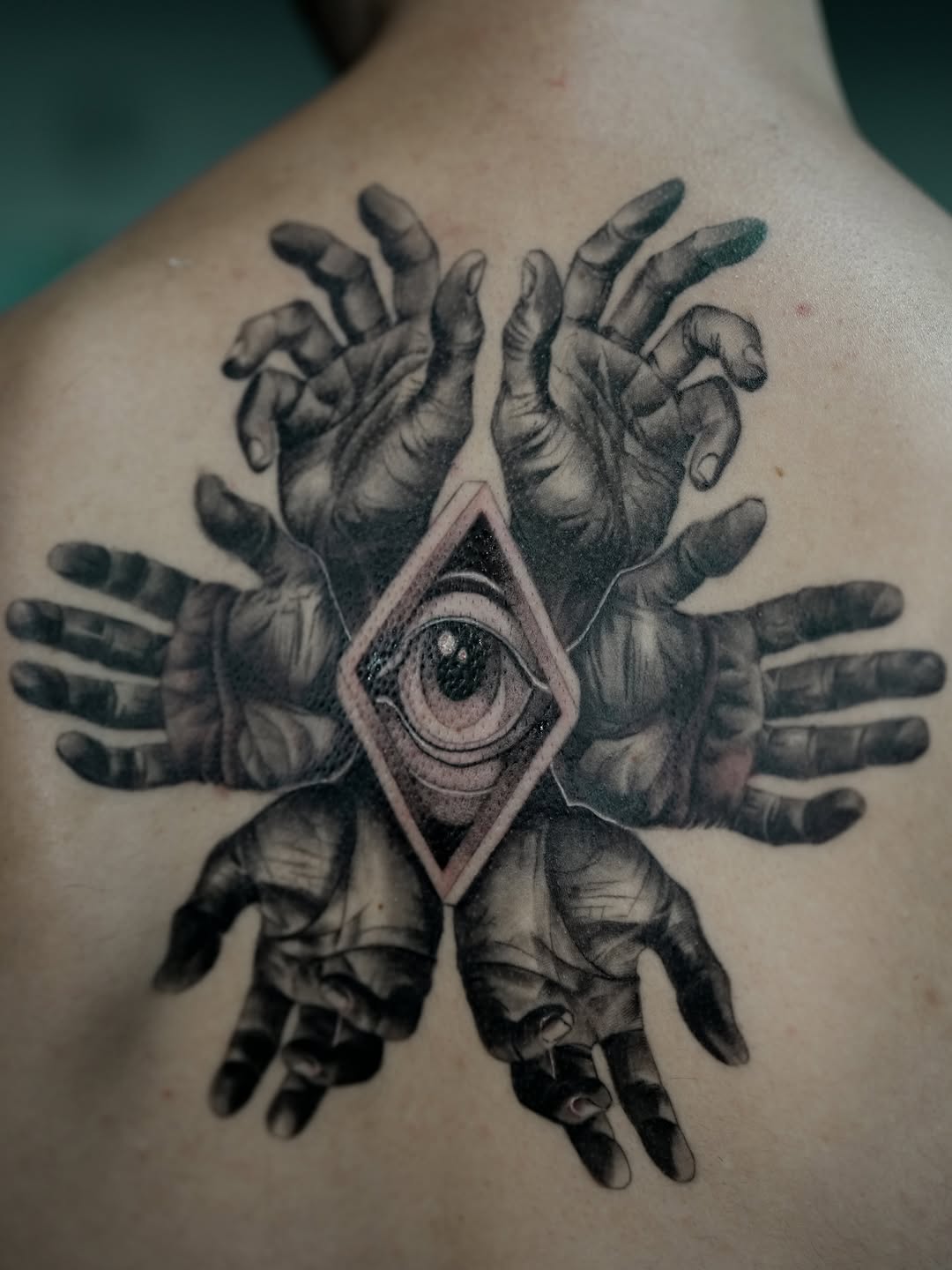 Tattoo by @bigheadtattoo — realism, black_and_grey