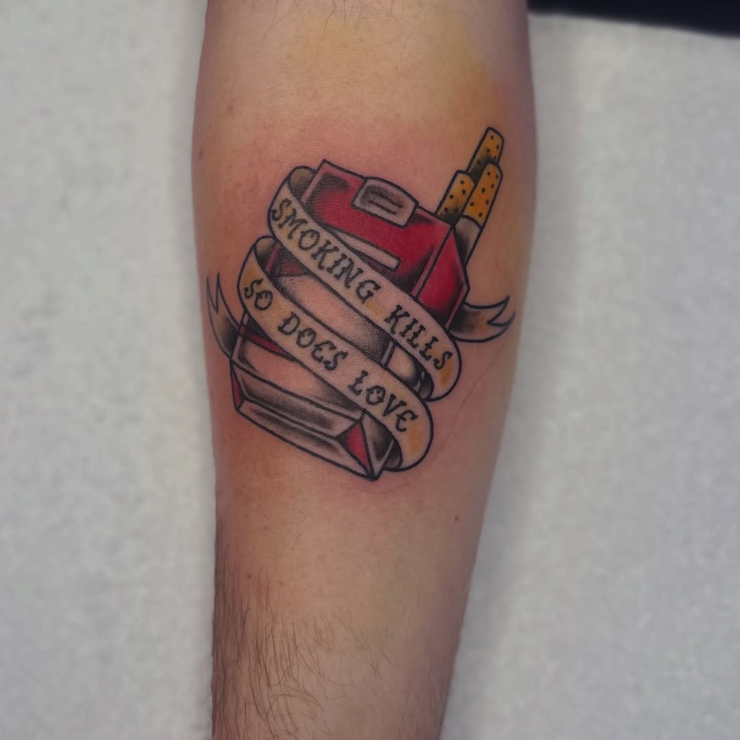 Tattoo by @inkme.missnina — american_traditional, lettering_script