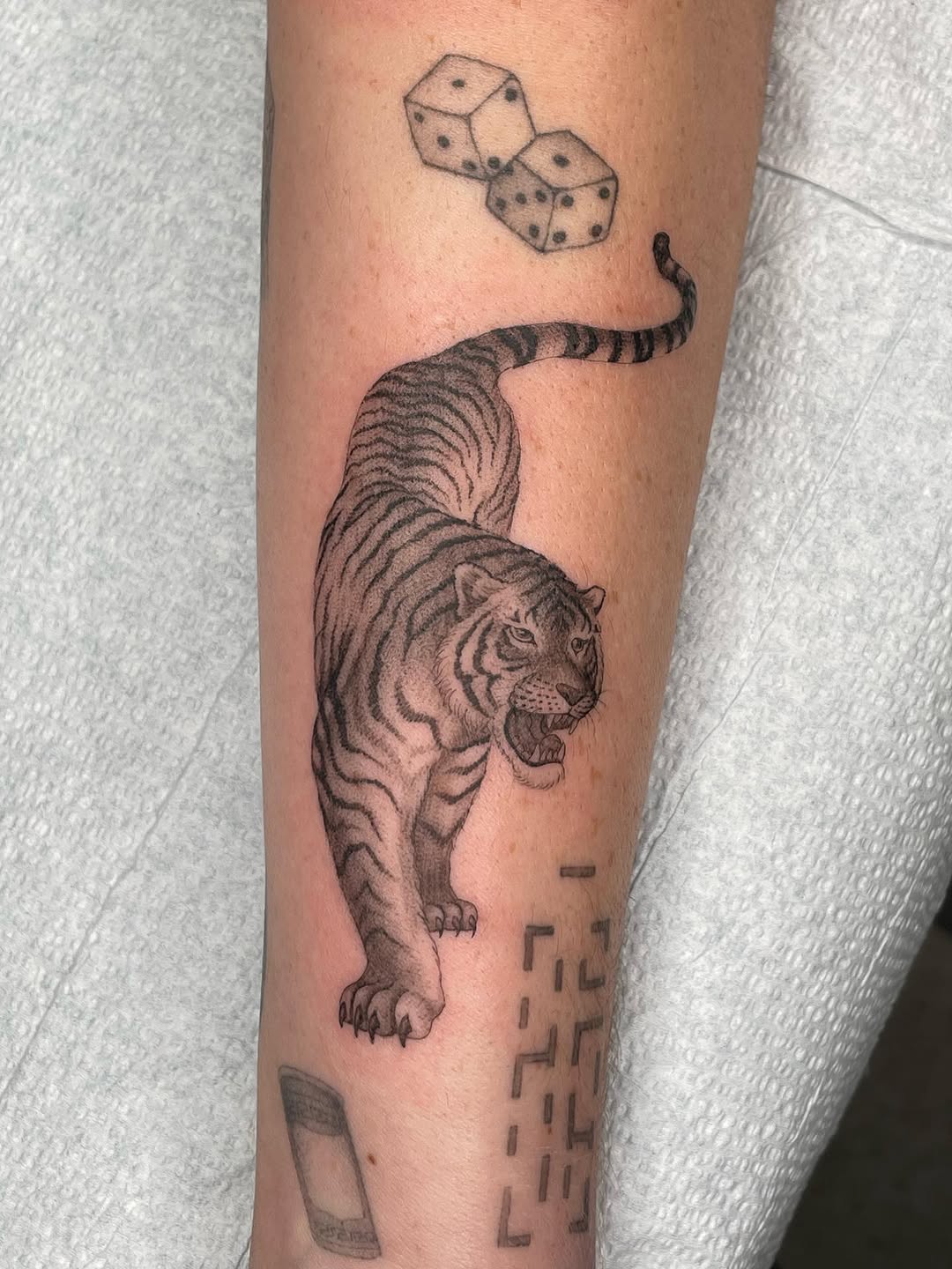 Tattoo by @fantasyandfuntattoo — realism, black_and_grey