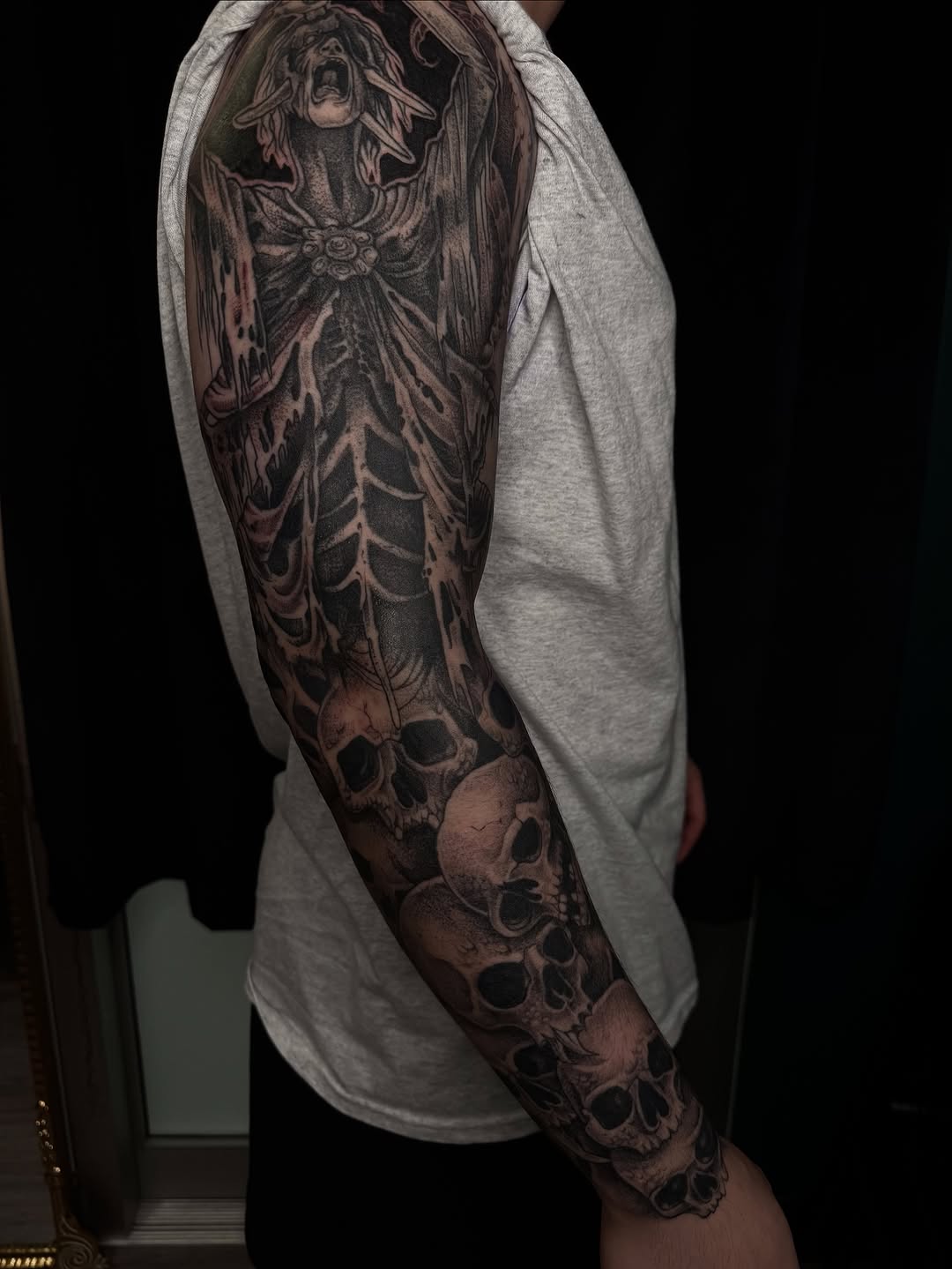 Tattoo by @7_mags โ dark_realism, black_and_grey