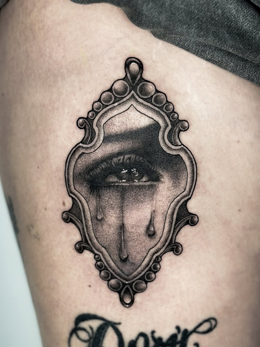 Tattoo by @lunatik_ttt — black_and_grey, realism