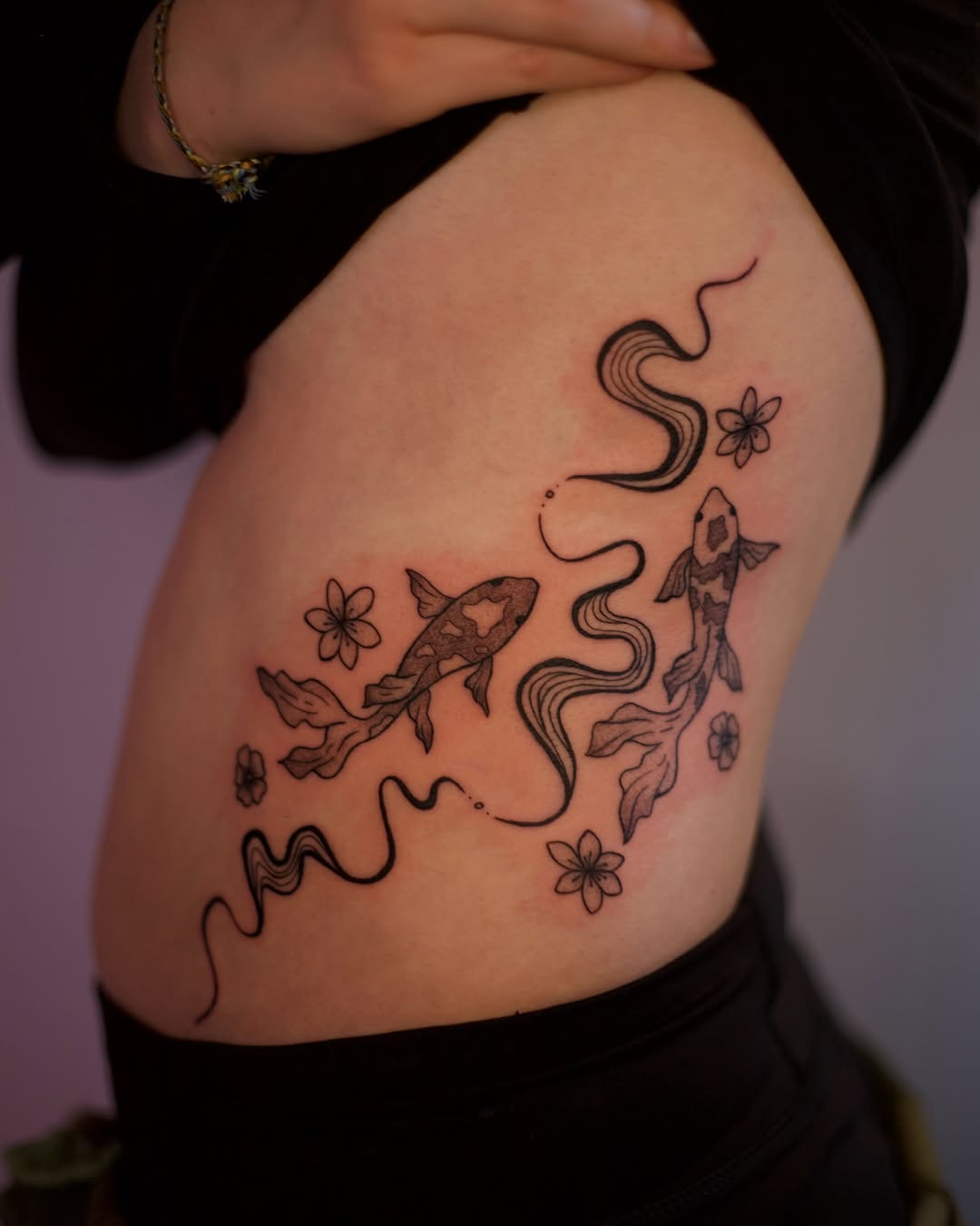 Tattoo by @gingerteatattoos — japanese_irezumi, black_and_grey