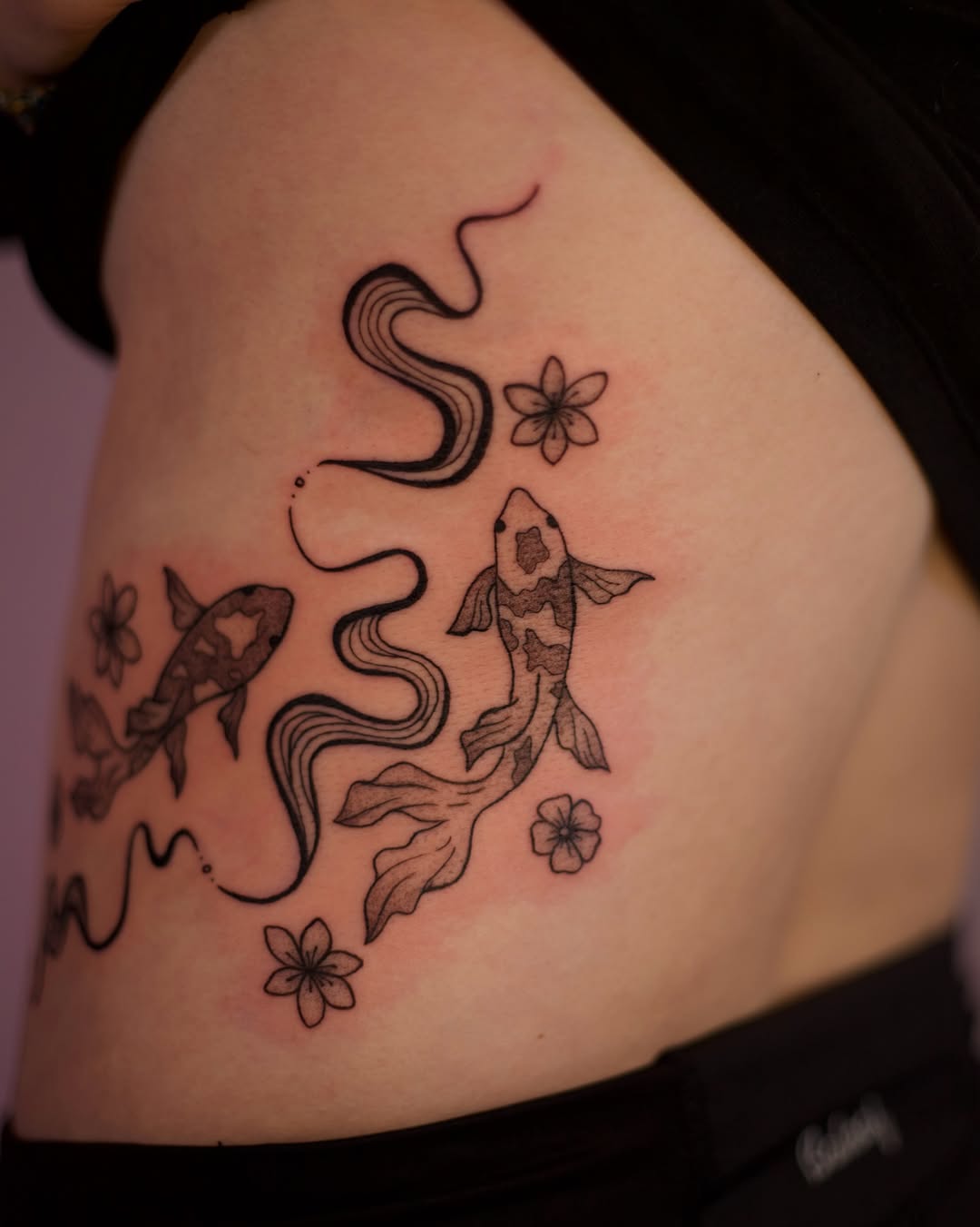Tattoo by @gingerteatattoos — japanese_irezumi, black_and_grey